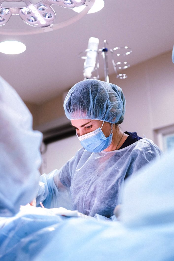 Panorama about working surgeon